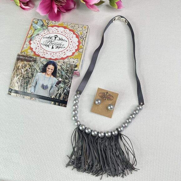 Plunder Design Fashion Jewelry Boutique  Boho Necklace Earrings Set New - Picture 1 of 10